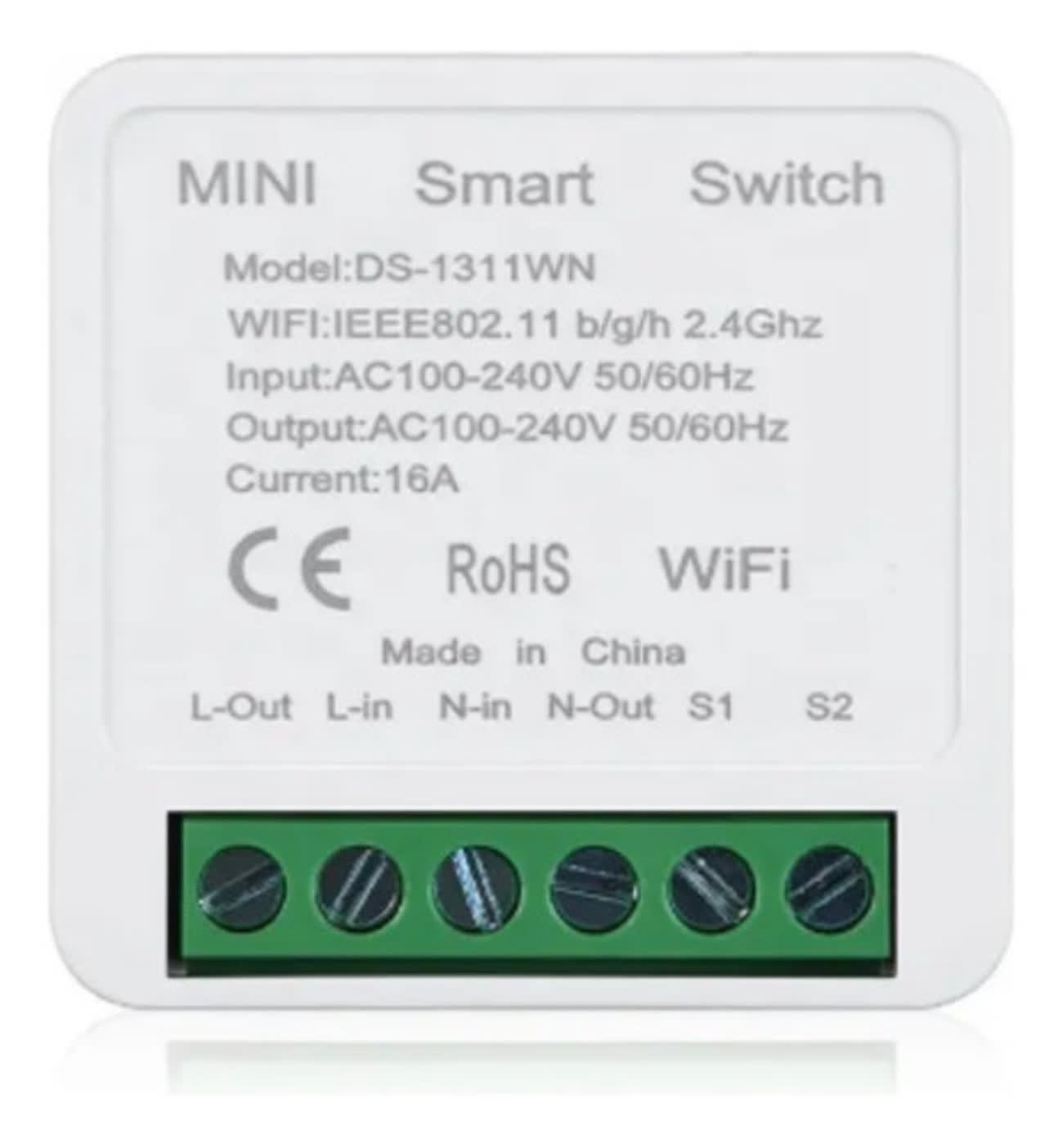 Interruptor Mini Wifi 16a 1 Canal Relé Compatível com Alexa e Google para Automação Residencial Lâmp - 4