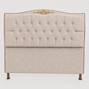 Ver imagem 2 de Cabeceira Greta 160cm Estofada Bouclê Moscow p/ Cama Casal Queen Quarto