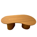 Ver imagem 3 de Mesa de Centro Cone Orgânica Oval 137x90 Cm com 2 Base Madeira Freijó Tampo Freijó Linn Design Decor