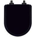 Ver imagem 1 de Tampa de Vaso Laqueado Com Amortecedor Carrara Preto para Bacia Deca com Ferragem Preta