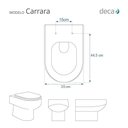 Ver imagem 4 de Tampa de Vaso Laqueado Com Amortecedor Carrara Preto para Bacia Deca com Ferragem Preta