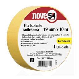 Kit Atacado 40 Fita Isolante 19mmx10m Amarela 954 - 2