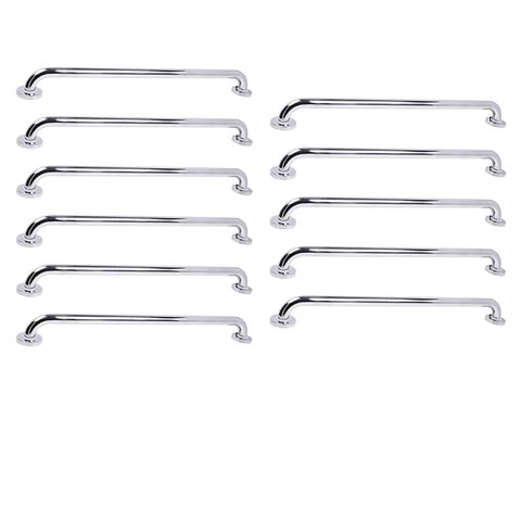 Barra de Apoio Inox 70cm Kit 11 Unidades Suporte Idoso Gestante Cadeirante Criança Deficiente Banhei