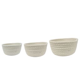 Cesto de Tricot Organizador Decorativo Conjunto 3 Un 4024off - 4