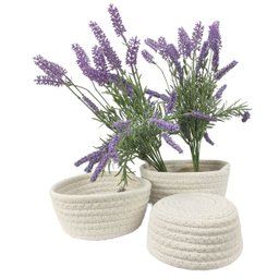 Cesto de Tricot Organizador Decorativo Conjunto 3 Un 4024off - 3