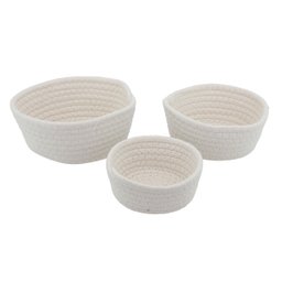 Cesto de Tricot Organizador Decorativo Conjunto 3 Un 4024off - 1
