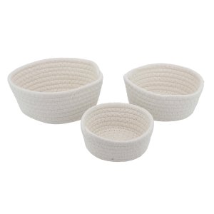 Cesto de Tricot Organizador Decorativo Conjunto 3 Un 4024off