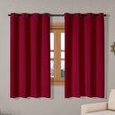 Ver imagem 1 de Cortina Isa Varão Tecido Oxford 2,80M X 1,60M - Vermelho