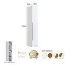 Ver imagem 4 de Módulo Guarda Roupa 1 Porta 40cm em MDF Linha Integrato