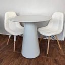 Ver imagem 2 de Mesa de Jantar Cone 60 cm Laqueada Branca Laca Branca