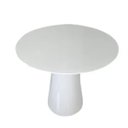 Ver imagem 1 de Mesa de Jantar Cone 60 cm Laqueada Branca Laca Branca
