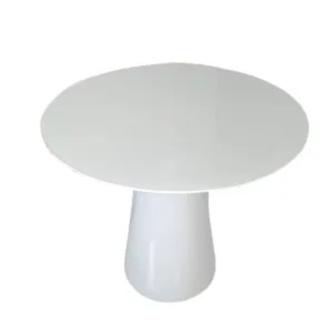 Mesa de Jantar Cone 60 cm Laqueada Branca Laca Branca