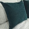 Kit 2 Capas para Almofada em Bouclé Quadrada Várias Cores Cor:verde Escuro - 2