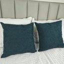Ver imagem 5 de Kit 2 Capas Almofada Quadrada Bouclé 43x43 – Zíper Invisível, Texturizado