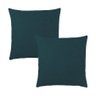 Kit 2 Capas para Almofada em Bouclé Quadrada Várias Cores Cor:verde Escuro - 1