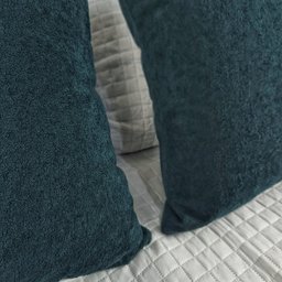 Kit 2 Capas para Almofada em Bouclé Quadrada Várias Cores Cor:verde Escuro - 3