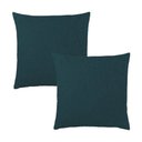 Ver imagem 1 de Kit 2 Capas Almofada Quadrada Bouclé 43x43 – Zíper Invisível, Texturizado