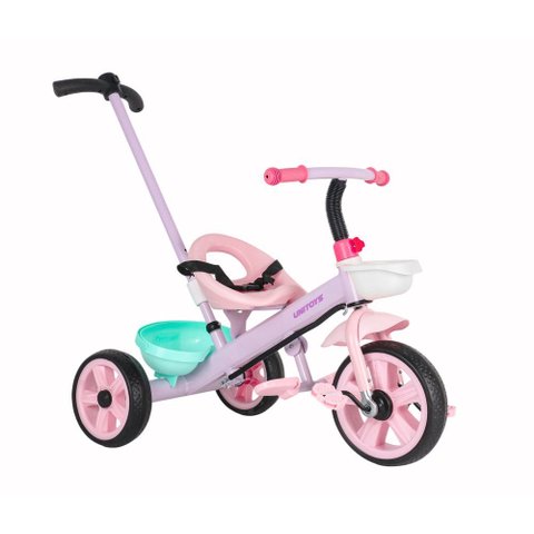 Triciclo com Empurrador Candy - Rosa