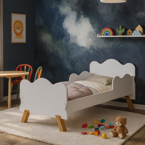 Cama Infantil para Menino ou Menina com Proteção Lateral