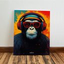 Ver imagem 7 de Kit 3 Quadro Decorativo Animais Colorido Abstrato Luxo Fone Qualidade Premium 28x20cm