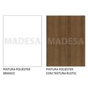 Ver imagem 7 de Guarda-Roupa Solteiro Madesa Dallas 2 Portas de Correr com Espelho 2 Gavetas com Pés Branco/Rustic C