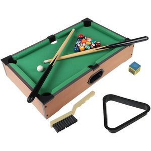 Mesa Sinuca Bilhar Mini Infantil Tacos Madeira Giz Completa- Brava