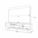 Ver imagem 3 de Home Theater Decorativo Majestade C/led para Tv até 85 Polegadas Off White/castanho G26 - Gran Belo