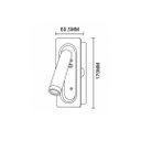 Ver imagem 2 de Arandela de Cabeceira Leitura Nobre Read Classic Embutir Gold 3W 3000k