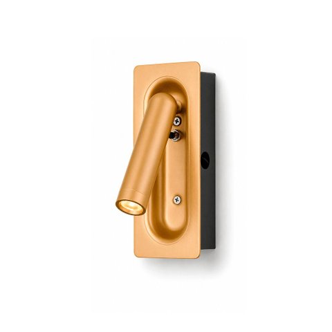 Arandela de Cabeceira Leitura Nobre Read Classic Embutir Gold 3W 3000k