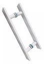 Ver imagem 1 de Puxador Aço Inox 304 Branco 100cm (1 Metro) - (80cm entre Furos) Barra Chata Porta Vidro Madeira por
