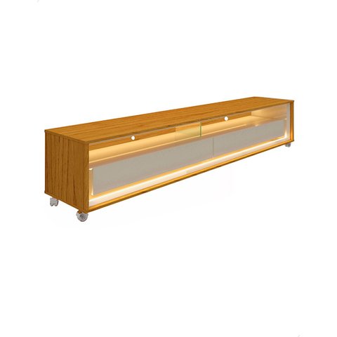 Rack TV Tunísia 172 cm Pés Rodizio Luz LED Neon Naturale Off