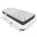 Ver imagem 5 de Cama Box Solteiro + Colchão de Espuma D33 - Ortobom - Iso 100 88x188x53cm Branco
