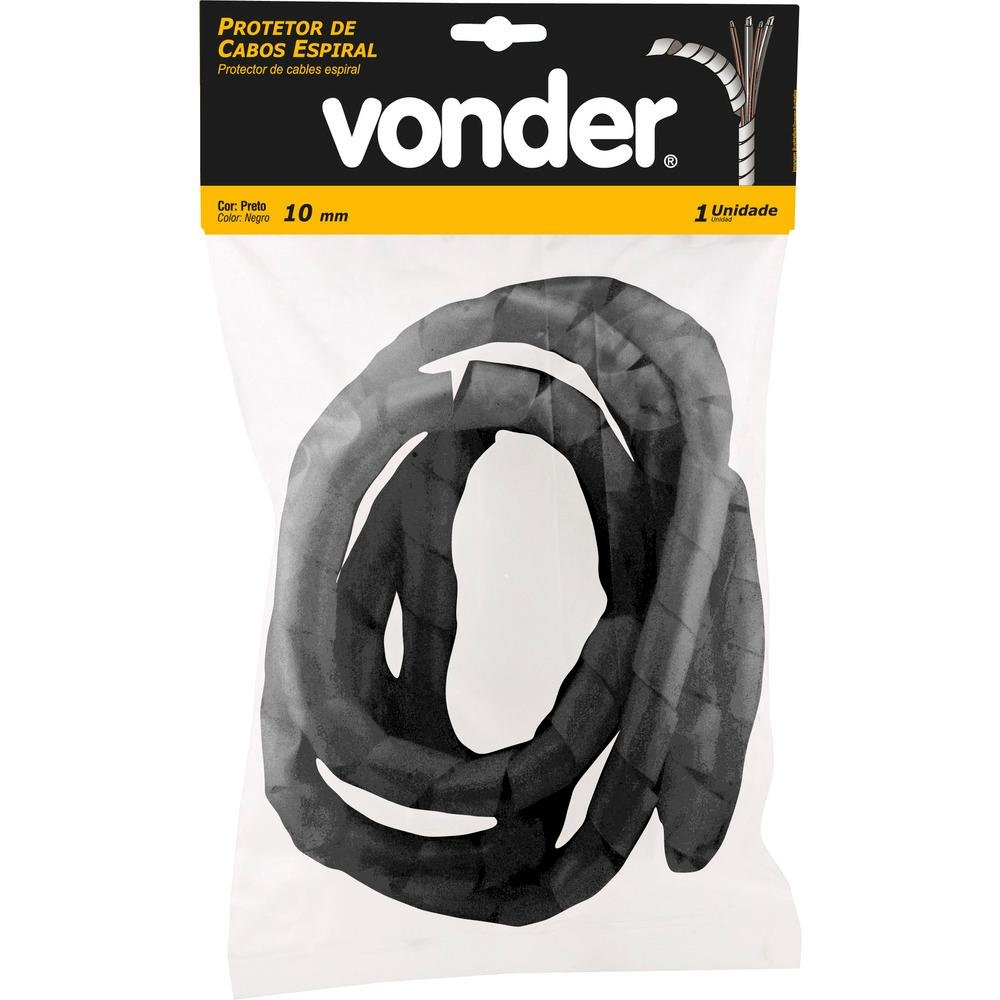 Protetor para cabos espiral 20mm com 2 metros preto - Vonder - 2