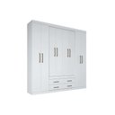 Ver imagem 1 de Guarda Roupa 8 Portas e 4 Gavetas Nápoles Branco - Santos Andirá