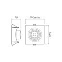 Ver imagem 4 de Spot de Led de Embutir Recuado Stella Easy Evo Par 30 Quadrado 12w Bivolt