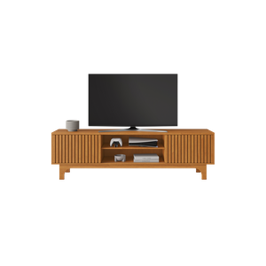 Rack para Tv 70 Polegadas Ripado 2 Portas Trunfo Cinamomo
