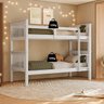 Cama Beliche de Solteiro Dupla Suspensa em Madeira Woodstore - 3