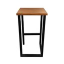 Ver imagem 4 de Conjunto Bistrô Premium Mesa 220cm de Apoio com 4 Banquetas Industriais Base em Ferro Preto