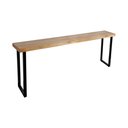 Ver imagem 2 de Conjunto Bistrô Premium Mesa 220cm de Apoio com 4 Banquetas Industriais Base em Ferro Preto
