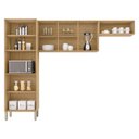 Ver imagem 3 de Kit Cozinha Ambiente Versalhes 3 Peças Freijó Gris - Kits Paraná