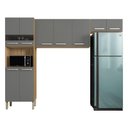 Ver imagem 2 de Kit Cozinha Ambiente Versalhes 3 Peças Freijó Gris - Kits Paraná