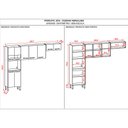 Ver imagem 4 de Kit Cozinha Ambiente Versalhes 3 Peças Freijó Gris - Kits Paraná