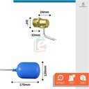 Ver imagem 3 de Torneira de Boia Zamac Balão Plástico Garden 3/4