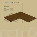 Ver imagem 2 de Tampo Balcão Retrô Canto 2p Nogueira