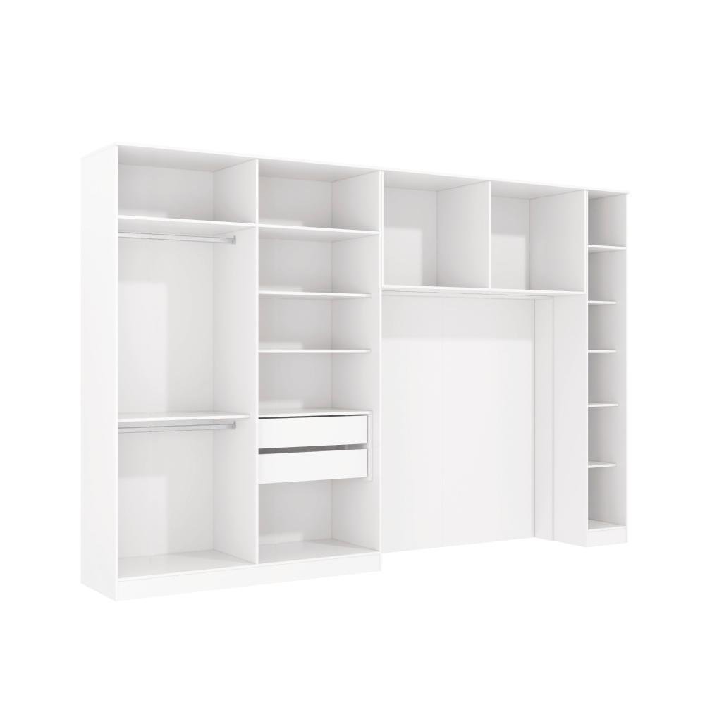 Quarto Modular Kappesberg Adapt Branco/macadâmia 5 Peças 349cm - 3