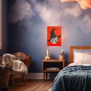 Ver imagem 4 de Placa Decorativa Mdf Gato Chapeu Feiticeiro Sala Quarto Gt4