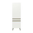 Ver imagem 6 de Paneleiro Armário de Cozinha com 2 Portas 62cm Retrô Florença Multimóveis MP3778 Branco