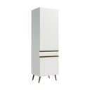 Ver imagem 1 de Paneleiro Armário de Cozinha com 2 Portas 62cm Retrô Florença Multimóveis MP3778 Branco