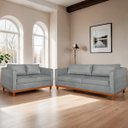 Ver imagem 2 de Kit Sofá 2 e 3 Lugares 180cm Europa Bouclé - Adj Decor