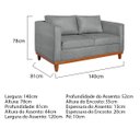 Ver imagem 3 de Kit Sofá 2 e 3 Lugares 180cm Europa Bouclé - Adj Decor
